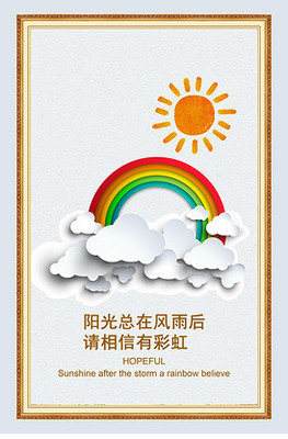 手繪企業文化掛圖2